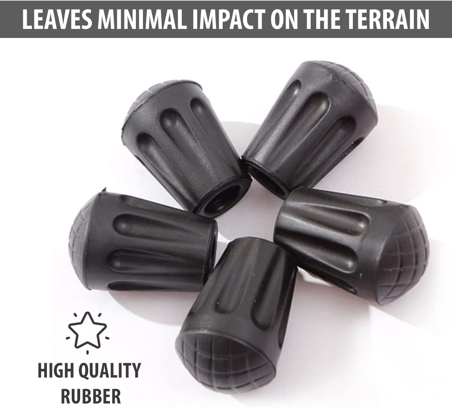 6Pcs Hiking Pole Tips Hiking Cane Trekking Pole Tips for Walking