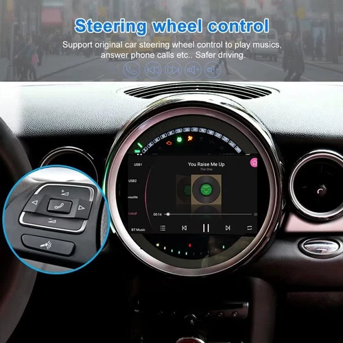 Android 15 CarPlay Stereo Radio Navi 2+64G For BMW Mini Cooper R56 R60 2007-2013 - Picture 12 of 21