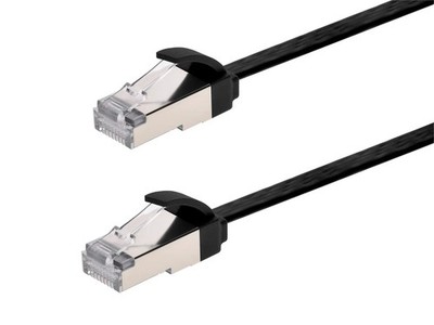Monoprice Cat6A Ethernet Patch Cable - Slim, Flat, U/FTP, 32AWG, Molded Boot,