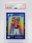 JAYDEN DANIELS 2024 DONRUSS OPTIC RATED ROOKIE BLUE HYPER C RC PSA 10 Q0004
