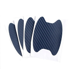 4X Blue Carbon Fiber Car Door Handle Protector Film Anti Scratch Sticker US