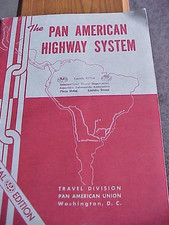 Vtg 1947 AAA Pan American Highway System Map & Information Booklet