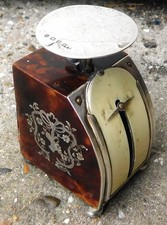 NO RESERVE HM 1907 Silver & Faux Tortoiseshell Letter Scales Vintage Antique
