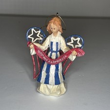 God Bless America Angel Accents Figurine Patr...