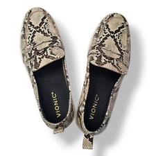 New Vionic Uptown Snake Print Penny Loafer Sneakers Casual Comfort Shoes Size 9