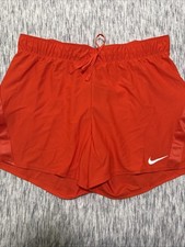 NEW Women's Nike Dri Fit Dry Attack Gym Training Shorts 5" CJ1786 Orange
