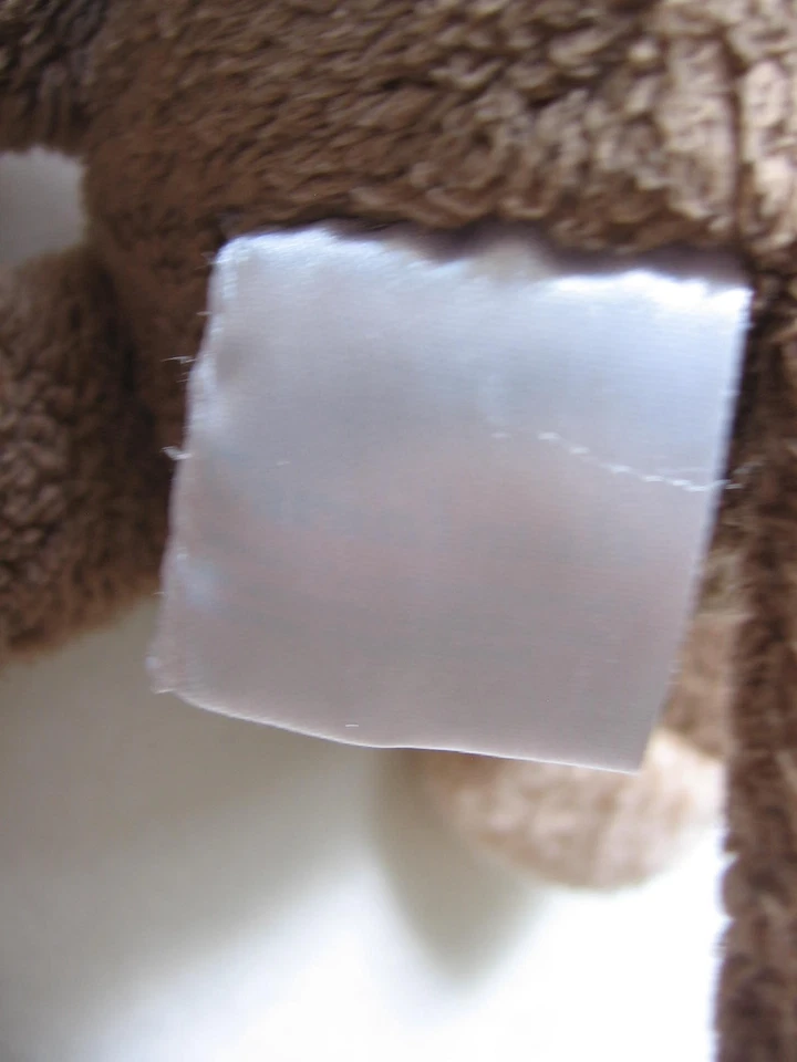 Garanimals Marrón Tostado Mono Azul Arco Peluche Bebé Lovey 82285 Pequeño 8" Sin Sonido Foto 3 de 3