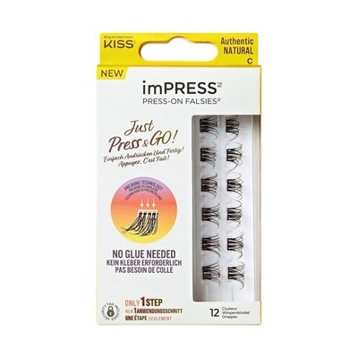 KISS imPRESS Press-on Falsies - Authentic Natural | NEU & OVP