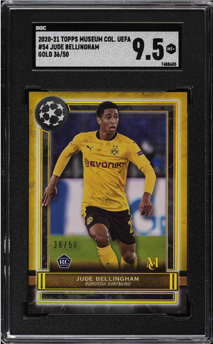 2020 Topps Museum Collection Gold Jude Bellingham ROOKIE /50 #54 SGC 9.5 MINT+