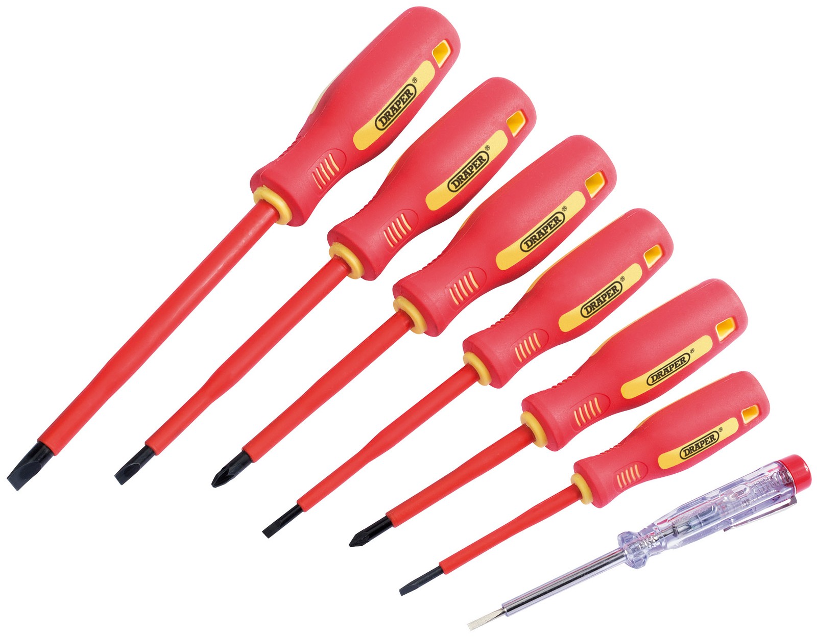 Draper 46540 Fully Insulated Screwdriver Set with Mains Tester (7 ... - Image 3