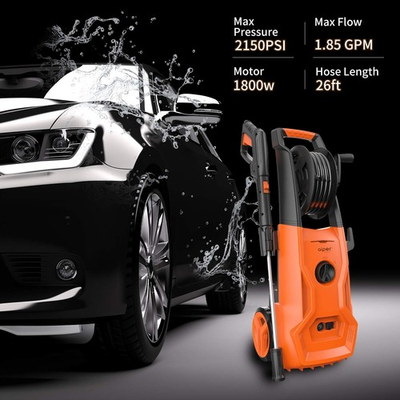 #ad AIPER SMART Electric Power Washer 2150 PSI 1.85 GPM 1800W Orange $105.48
