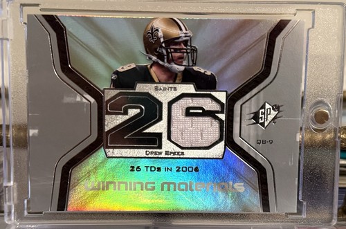 2007 SPx Winning Materials Stats 26 DREW BREES #WMS-DB Game Used Jersey