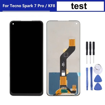 For Tecno Spark 7 Pro/KF8 TFT LCD Display Touch Screen Digitizer Replacement