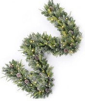 INSTREE CHRISTMAS 9FT Prelit Christmas Garland Decorations White Light