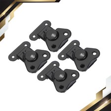 4Pcs Steel Spring Loaded Butterfly Twist Latches 2"x1.5" Black