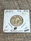 1927 Standing Liberty Quarter Dollar 25C 90% Silver US Coin Eagle Circulated USA