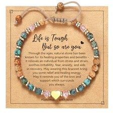 yupoxiu Inspirational Gifts for Women Birthday - Healing Natural Stone 
