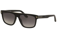 Tom Ford Men's Cecilio-02 TF628 TF/628 01B Black Pilot Sunglasses 57mm