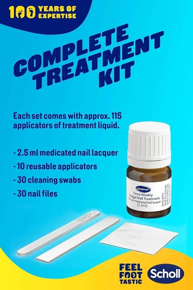 Scholl Med | Once Weekly Fungal Nail Treatment | Amorolfine | 5 % W/ V Medicated - Image 2 of 4