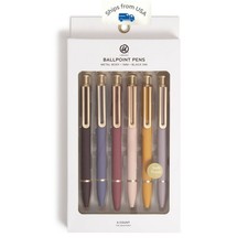 U Brands 6ct Ballpoint Pens Soft Touch Monterey Cottage Core: