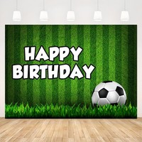 FußBall Hintergrund FußBall Geburtstag Banner Fotohintergrund Happy Birthday ...