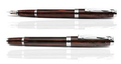 CLEO Ebonite Füllfederhalter Cumberland, 18 K Feder