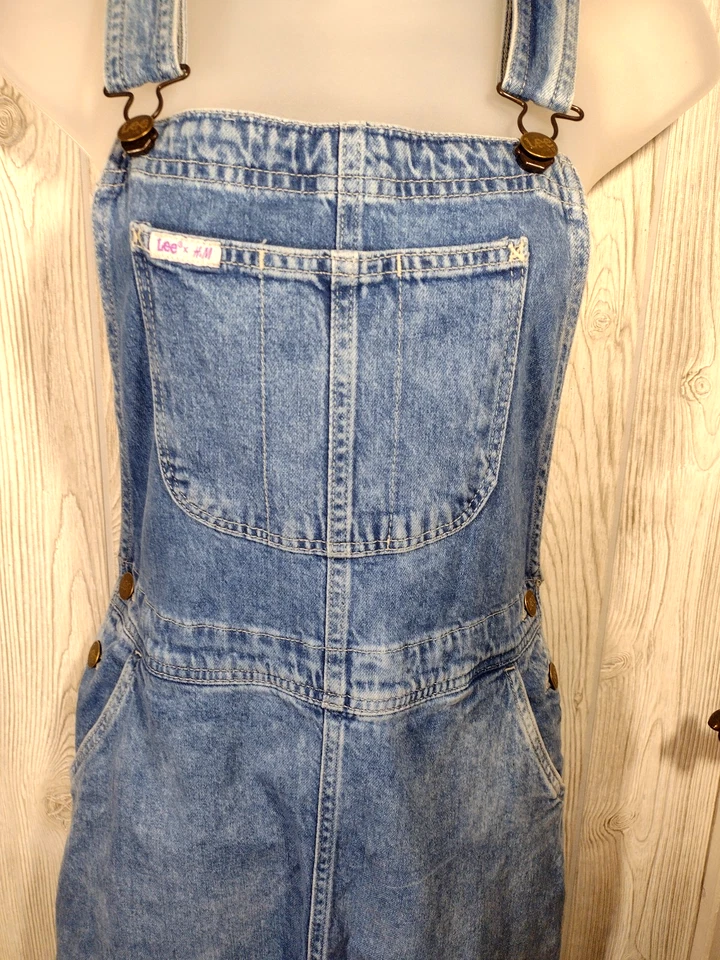 Falda jersey Lee for H&M denim azul jean lavado medio - para mujer talla 16 Foto 2 de 4