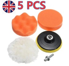 Buffer Polisher Kit Drill-Attachment New 4IN Buffing Pad Polishing Mop Car Wheel