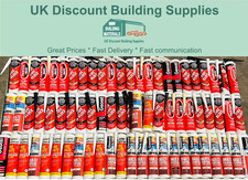 Everbuild Silicone Sealant Adhesive Building Silicone Mixed Colours Joblot of 75