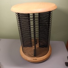 Techpoint Rotating CD Column Holder Rack - Side Table - Space for 96 CDs
