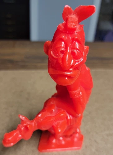 Vintage Red LouisMarx Nutty Mads "Chief" Lost Teepee Native American Figure 1963