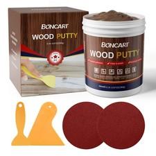 Walnut Wood Putty Filler - 9.87 Ounce Paintable Wood Filler for Furniture Rep...