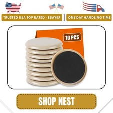 10PCS 3 1/2" Furniture Sliders   Ideal for Hardwood Floors  Carpet Use