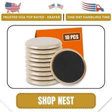 10PCS 3 1/2" Furniture Sliders – Ideal for Hardwood Floors & Carpet Use