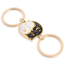 Cute Cat Couple Keychain Set Gifts for Boyfriend Girlfriend Lovers