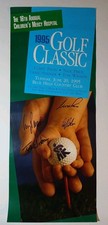 TOM WATSON AUTOGRAPHED PGA GOLF POSTER NICK PRICE CRAIG STADLER COREY PAVIN COA