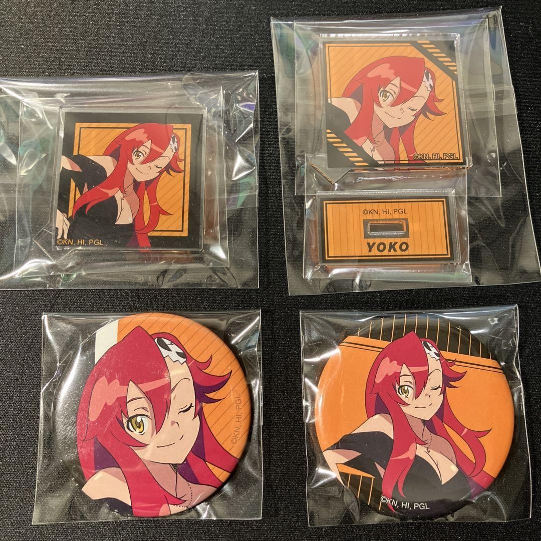 Tengen Toppa Gurren Lagann Yoko Littner Can Badge Acrylic Stand