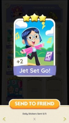 MONO GO 3*PRESTIGE AUFKLEBER MIT DEM NAMEN JET SET GO! #SUPERSCHNELLER VERSAND#