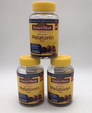 3X NATURE MADE TIME RELEASE MELATONIN 3MG CHERRY FLAVOR 60 GUMMIES EXP 11/26