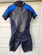 Aqua Lung Plunge 3 Sport Shortie Wetsuit Women's Size Large Diving Surfing Surf