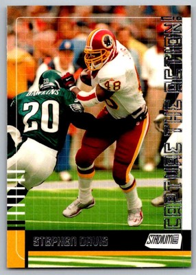 2000 Stadium Club Capture the Action Stephen Davis Washington Redskins #CA11