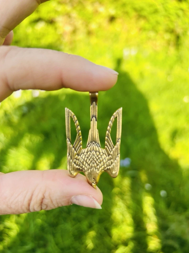 Ukrainian Tryzub , Ukrainian Trident  Pendant , Tryzyb - Изображение 4 из 4