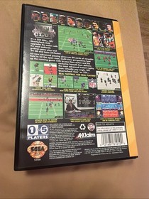 NFL Quarterback Club (Sega 32X, 1995) Complete W/ Case & Manual CIB Not Tested