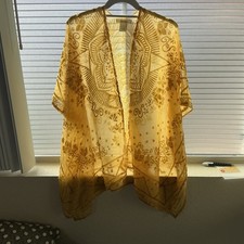 BOHO HIPPY VELVET BURNOUT KIMONO DUSTER