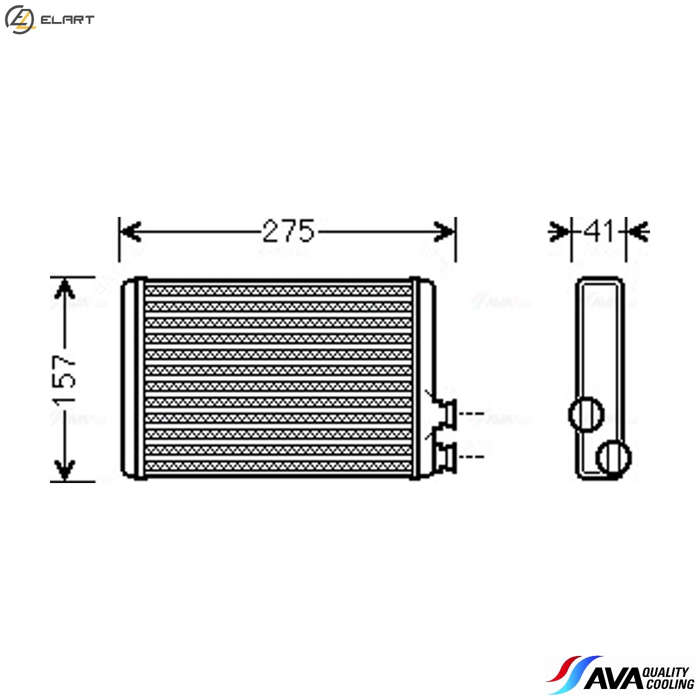 HEAT EXCHANGER INTERIOR HEATING CNA6305 FOR PEUGEOT 407/SW/Van CITROEN C5 C6 407