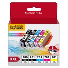 280xxl 281xxl Black Color Ink cartridges Replacement for Canon