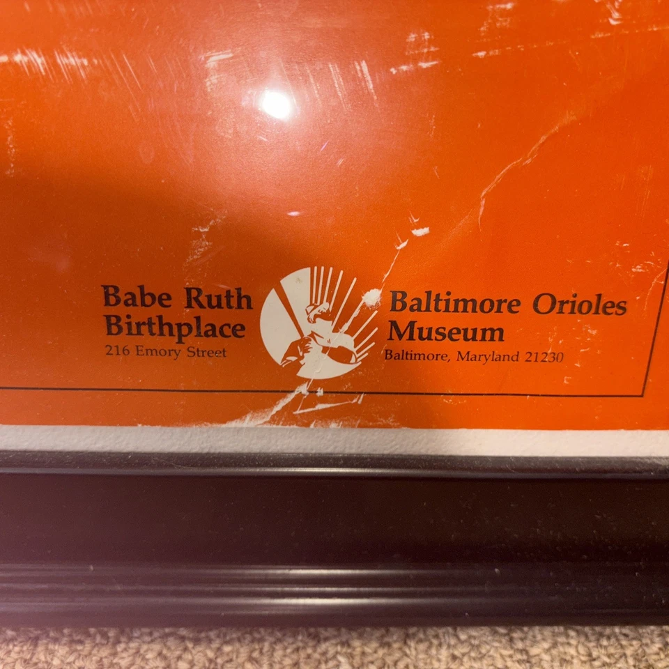 1984 Babe Ruth Yomiuri-Shimbunsha American Japanese BaseBall original Poster - Image 3 of 4