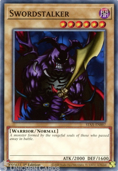 STAX-EN007 Swordstalker :: Common 1st Edition YuGiOh Card