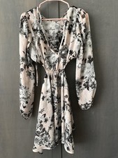 Free People Floral Dress Cut Out  Size Small P boho Casual Unique