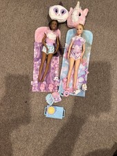 Barbie Cutie Reveal Pajama Party Gift Set 2 Dolls & Accessories Color Changing